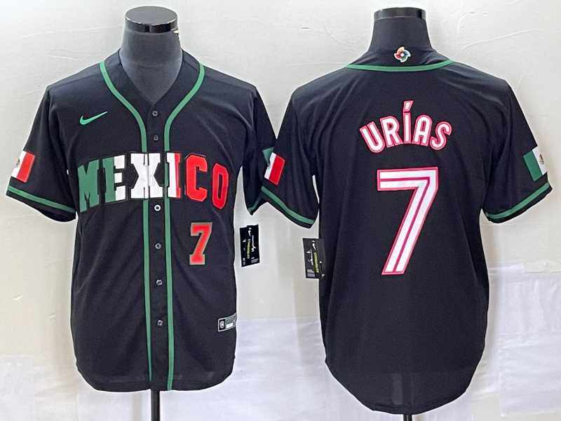 Men's Mexico Baseball #7 Julio Urias Number 2023 Black White World Classic Stitched Jersey1,We sell and wholesale Men's Mexico Baseball #7 Julio Urias Number 2023 Black White World Classic Stitched Jersey1 on line form chian!